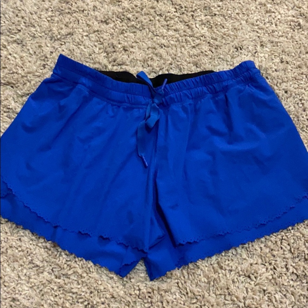 Lululemon shorts with cutout trim
